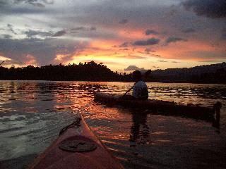 Photo of sunset in Khao Sok