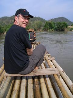 Photo of bamboo raft
